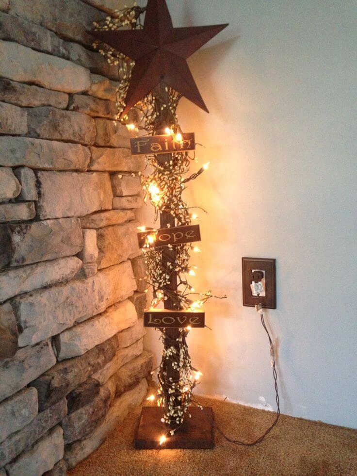 Lighted Barn Star Christmas Display