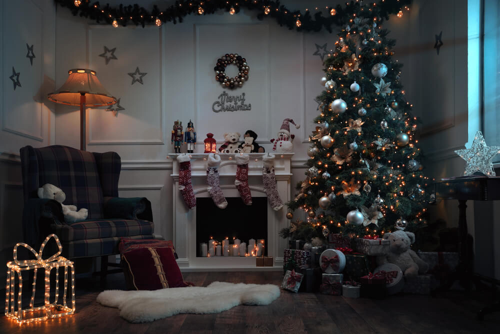 Living Room Christmas Lights Decoration