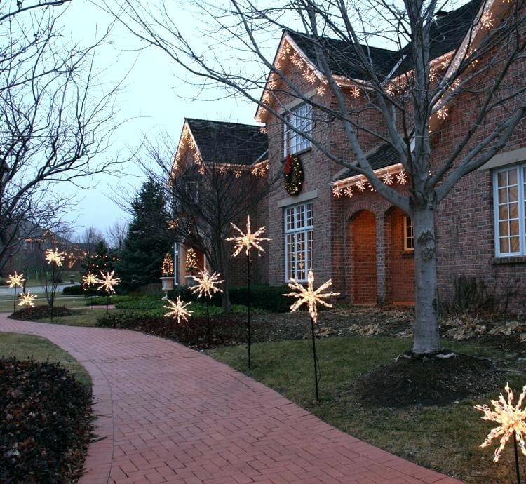 Prelit Christmas Stars Outdoor Decoration