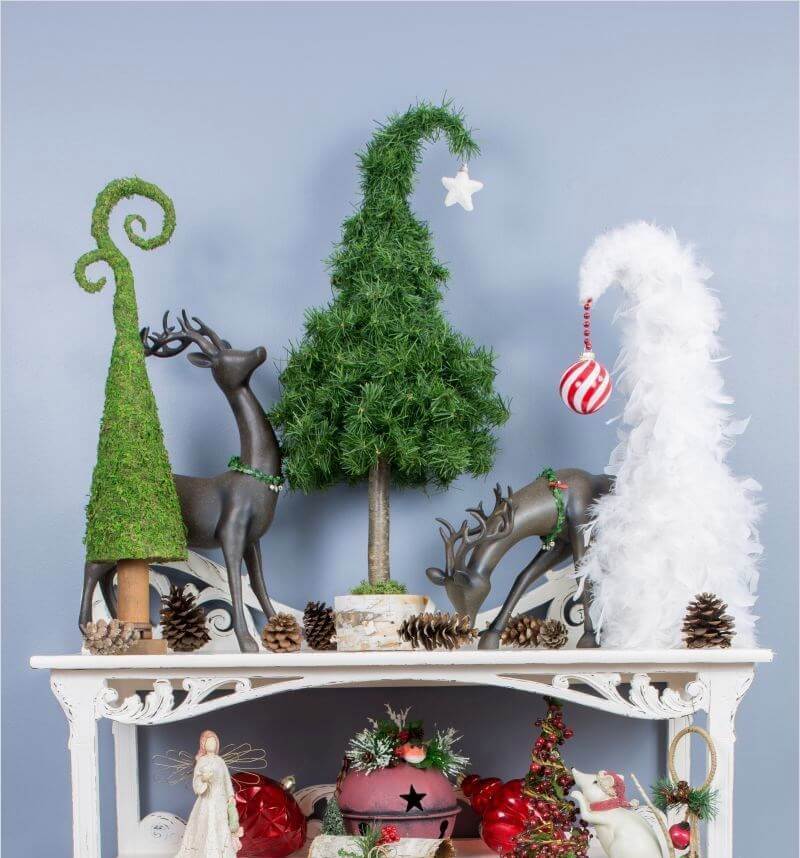 Quirky Christmas Table Tree Decor