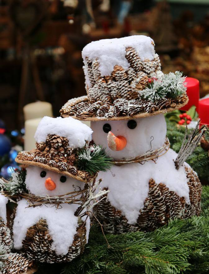 Rustic Snowman Christmas Display