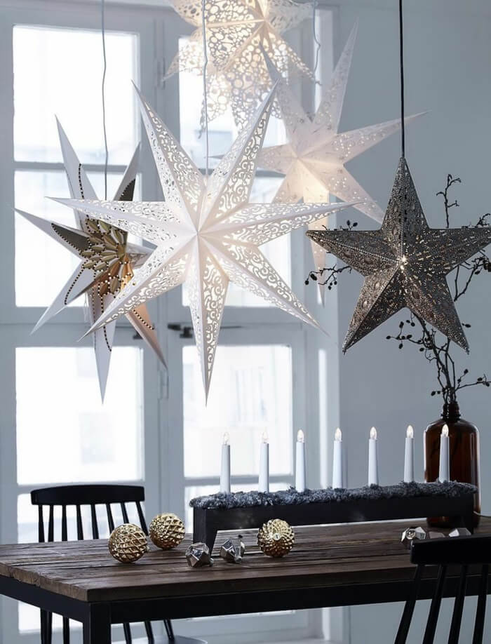Scandinavian Festive Christmas Stars Decoration