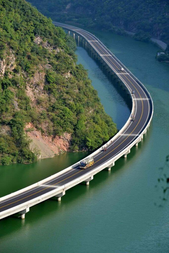 Scenic Drives Over Water In China
