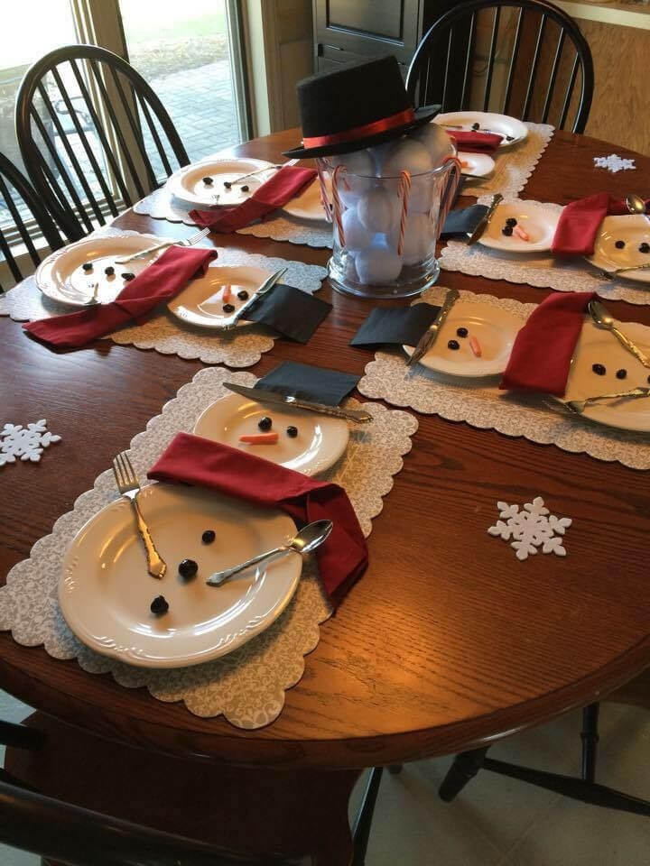 Snowman Winter Christmas Table
