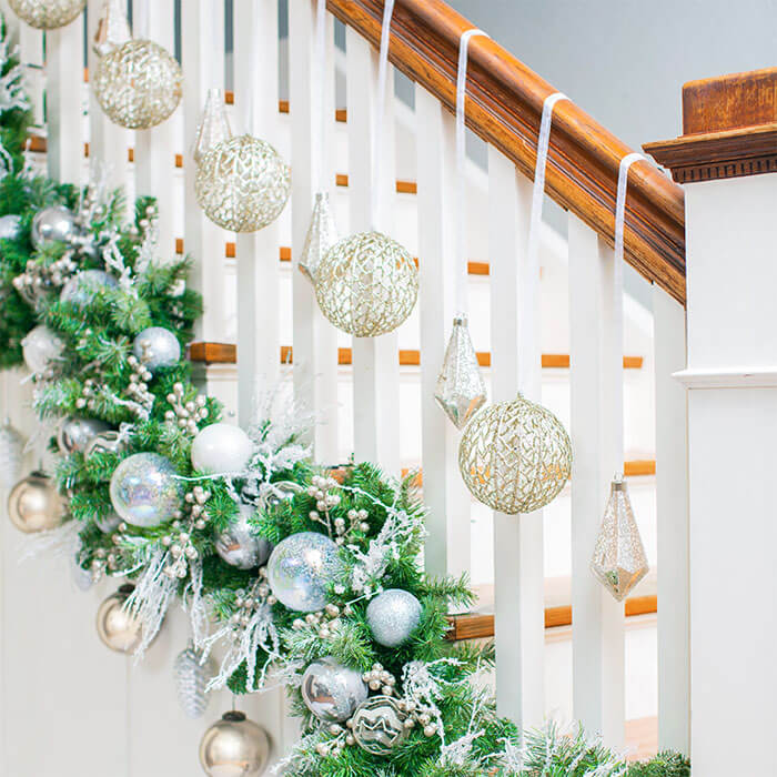 Staircase Snowball Christmas Decoration
