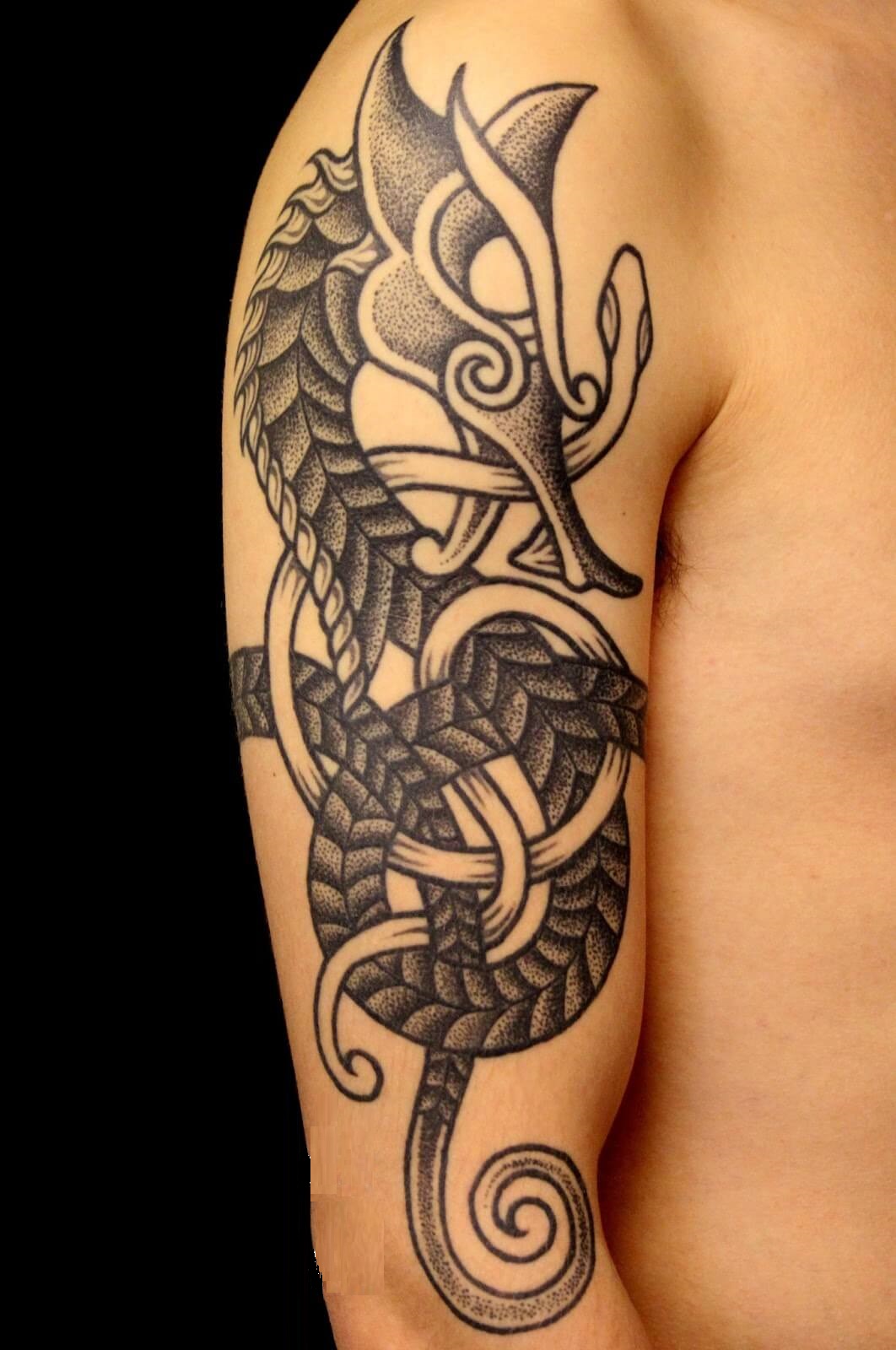Viking Dragon Tattoo