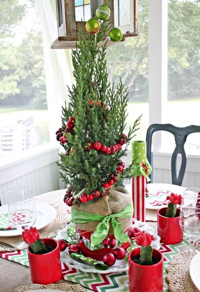 Christmas Centerpiece Red And Green
