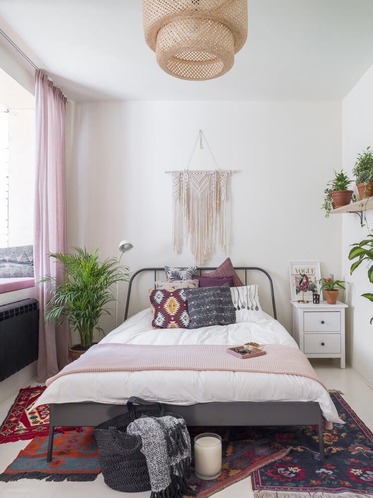 Eclectic Touches To Simple Bedroom