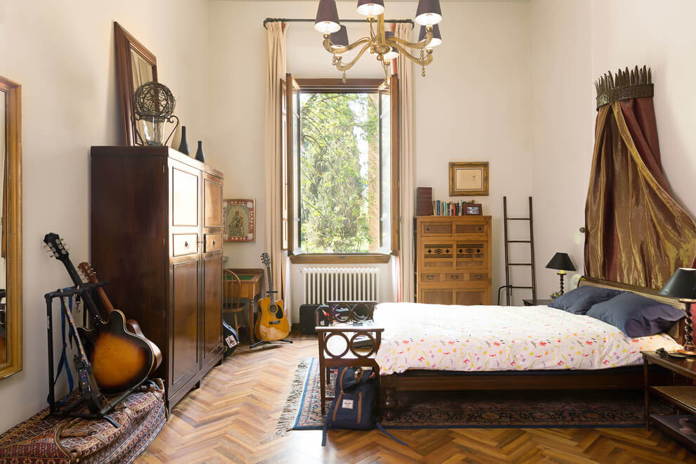 Jewel Tones Eclectic Bedroom Design