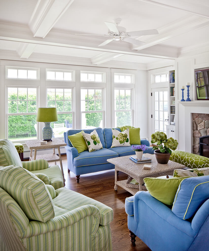Tropical Colors Cheerful Living Room
