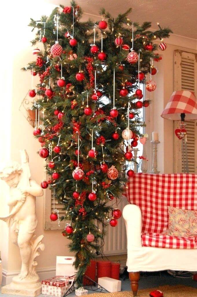Upside Down Christmas Tree Decor