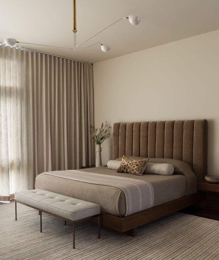 Elegant Brown Bedroom Design