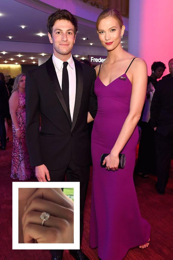 Karlie Kloss and Josh Kushner Suave Look Engagement Ring