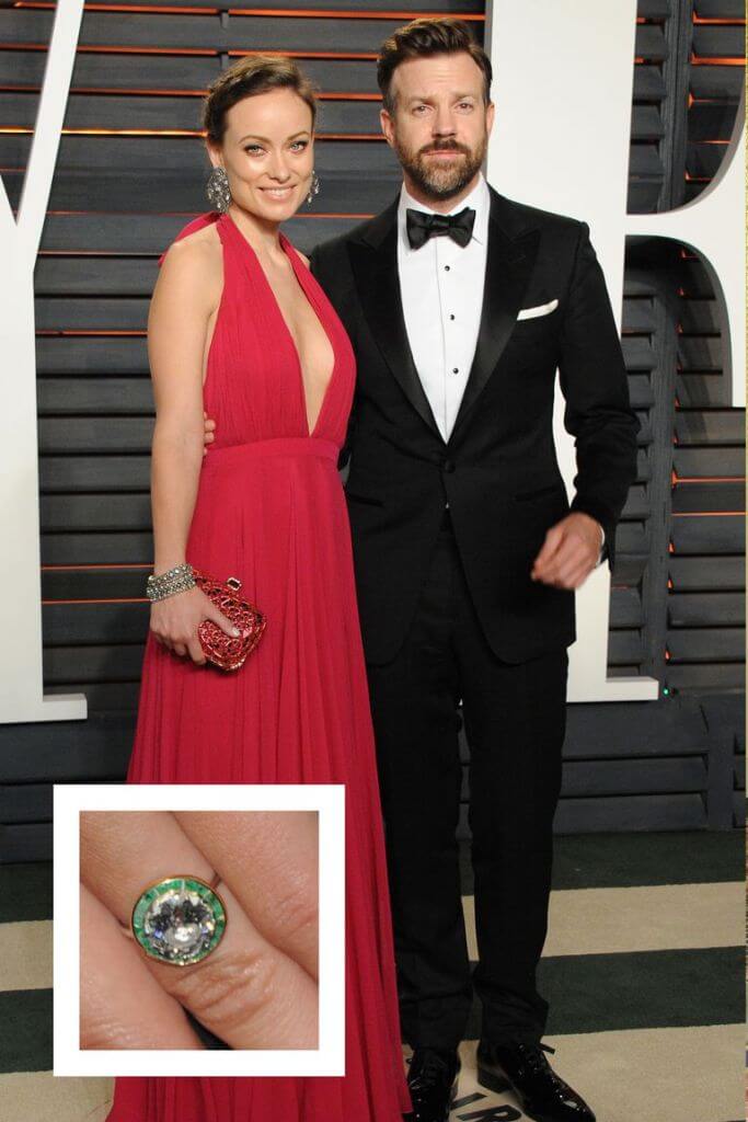 Olivia Wilde and Jason Sudeikis Stylish Engagement Ring