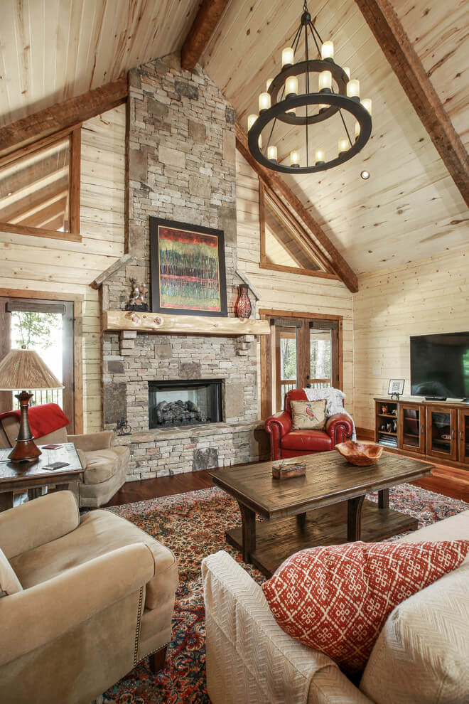 Eclectic Touch Rustic Room Design