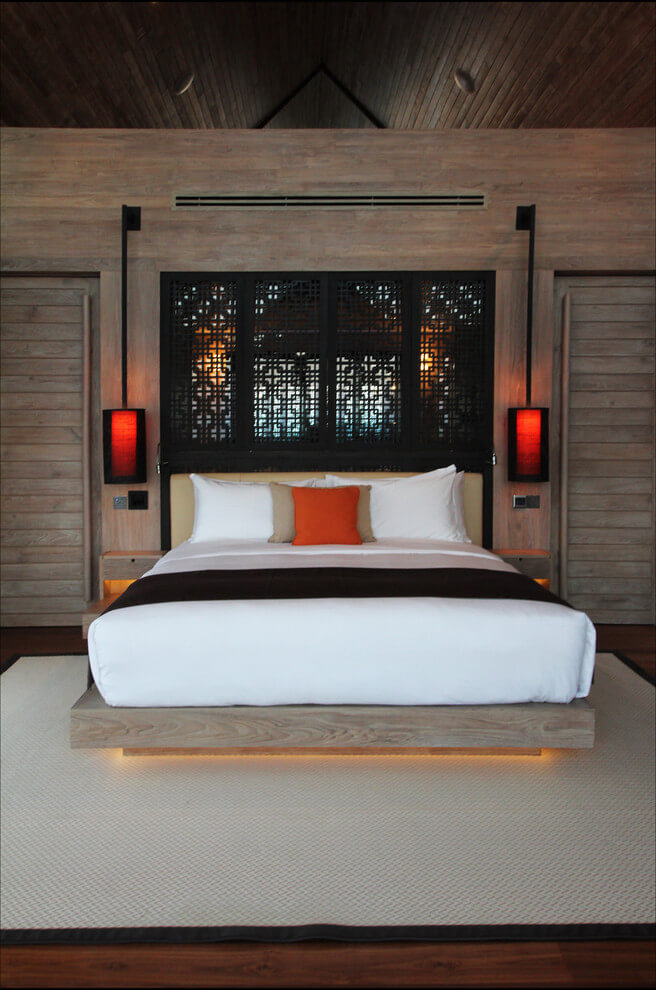 Warm Brown Tones Asian Bedroom