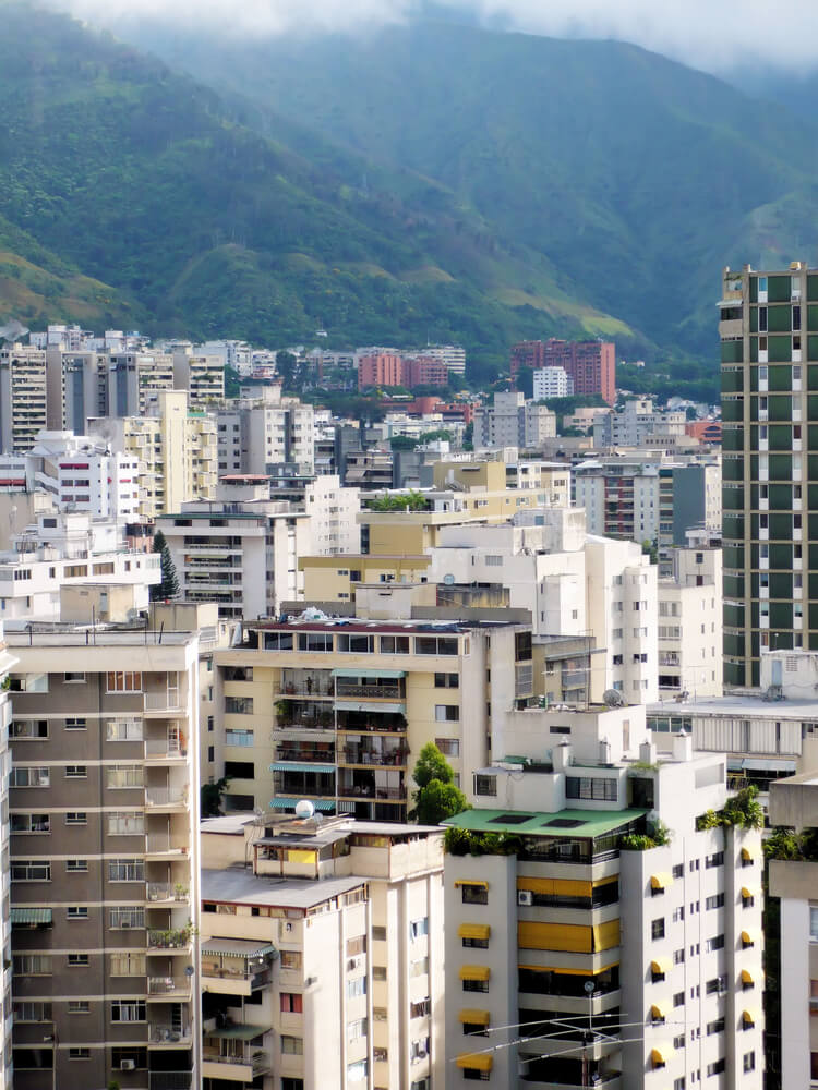Aerial View Of Downtown Caracas Venezuela
