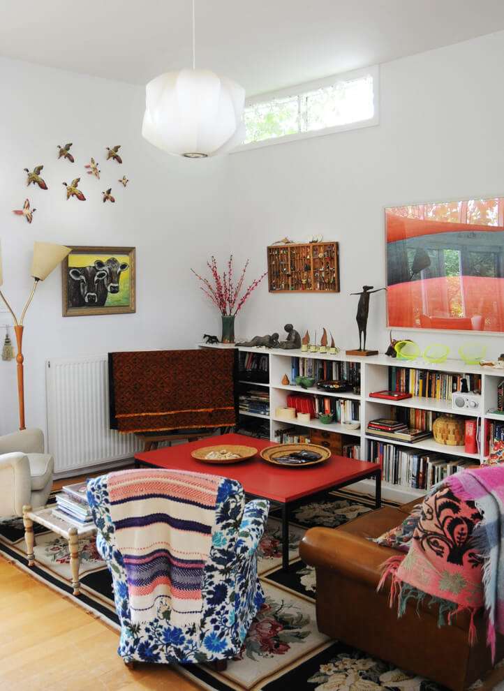 Bright Eclectic Living Room Decor