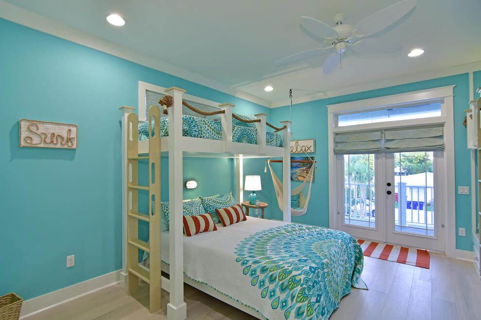 Kids Bedroom With Coastal Colors