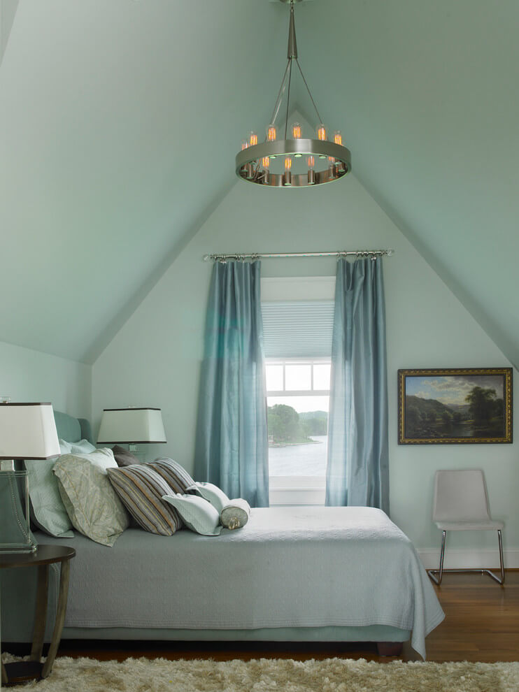 Pastel Shades In Turquoise Bedroom