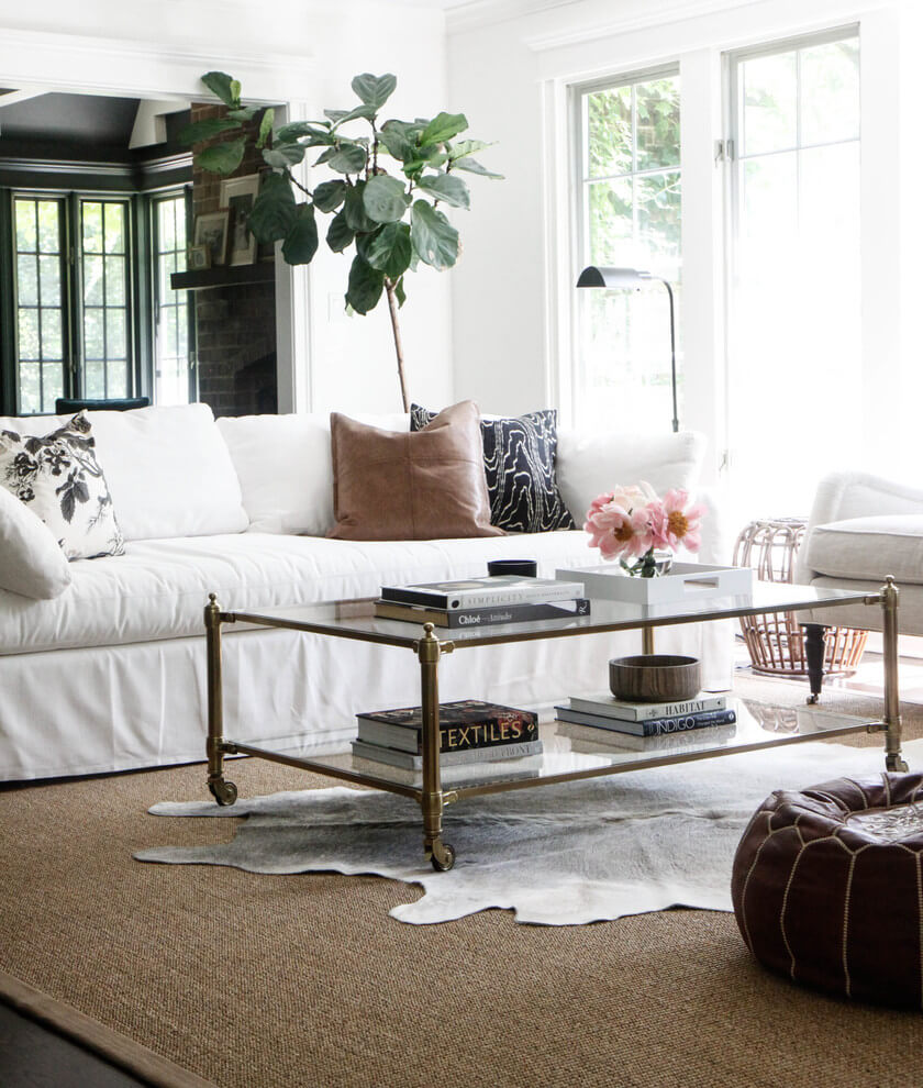 Scandinavian White Living Room Design