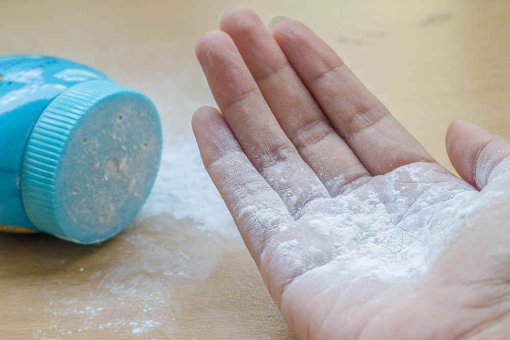 Use Talc to Dry Off some Regions