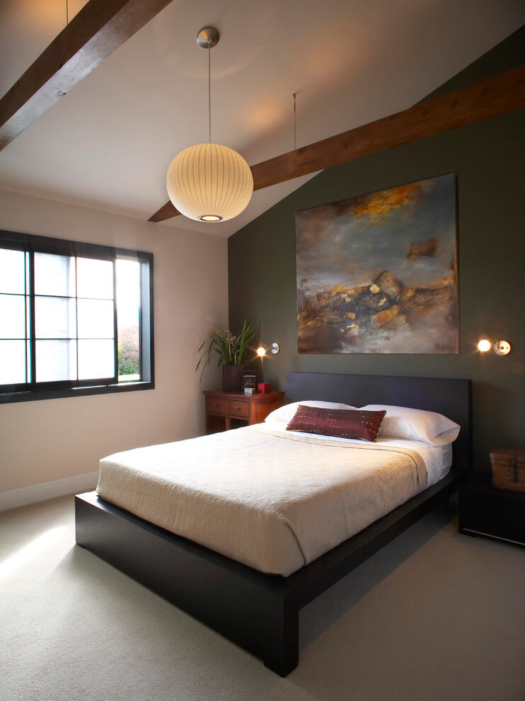 Attic Bedroom In Minimalist Design