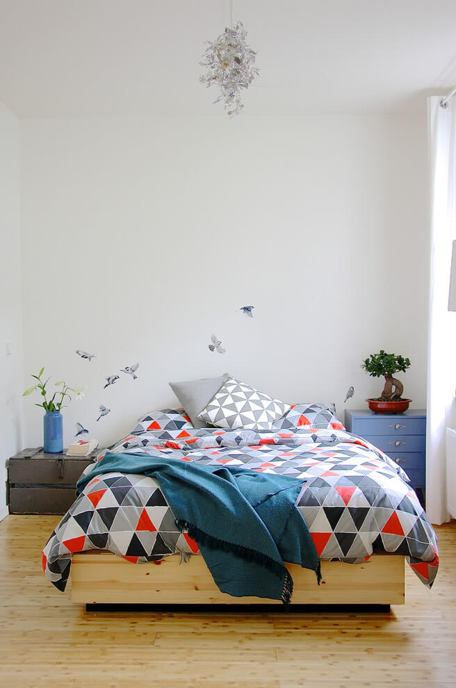 Scandinavian Minimalism In Elegant Bedroom