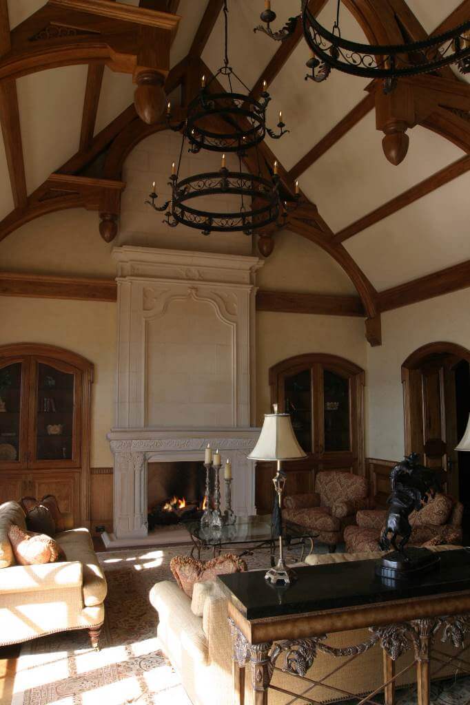 French Gothic Living Room Design