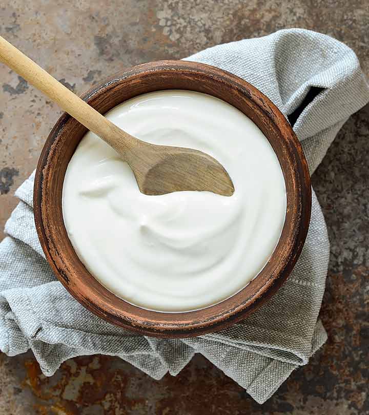 Apply Yogurt for Shiny Smooth Hair