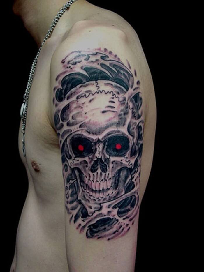 Creepy Skull Design Ink