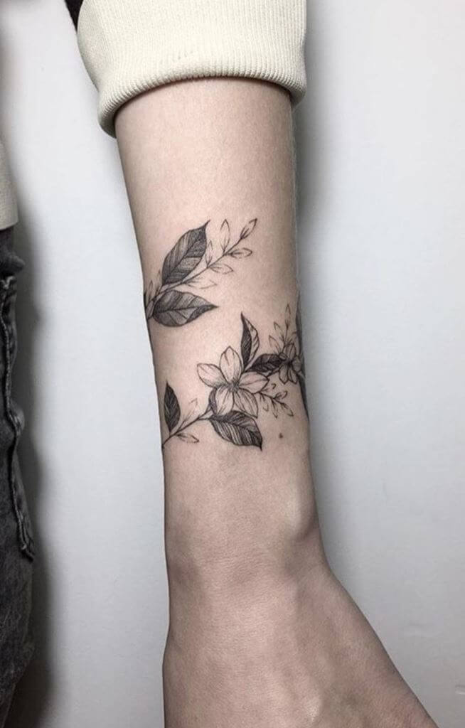 Flowers and Vine Arm Band