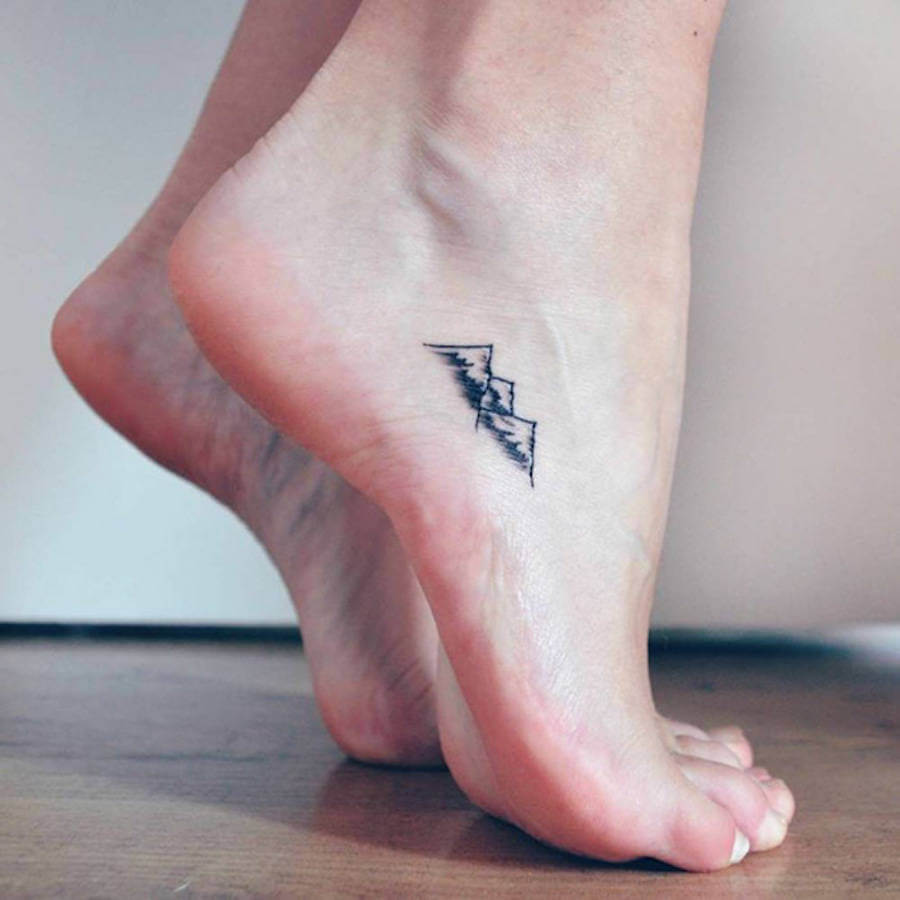 Simple Foot Tattoo Design