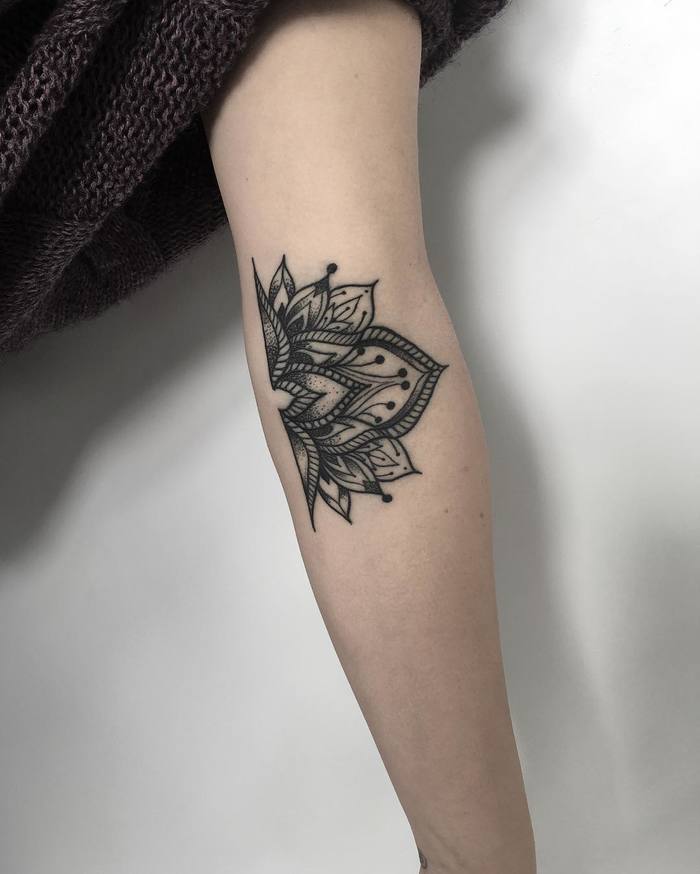 Simple Mandala Tattoo Design