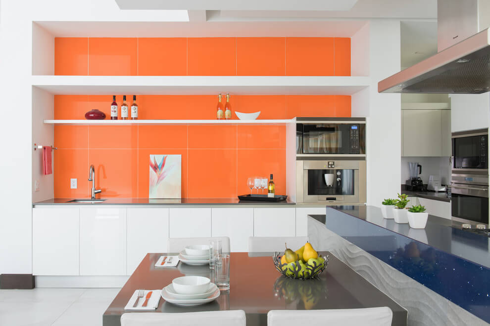 Pastel Orange Accent Wall Decor