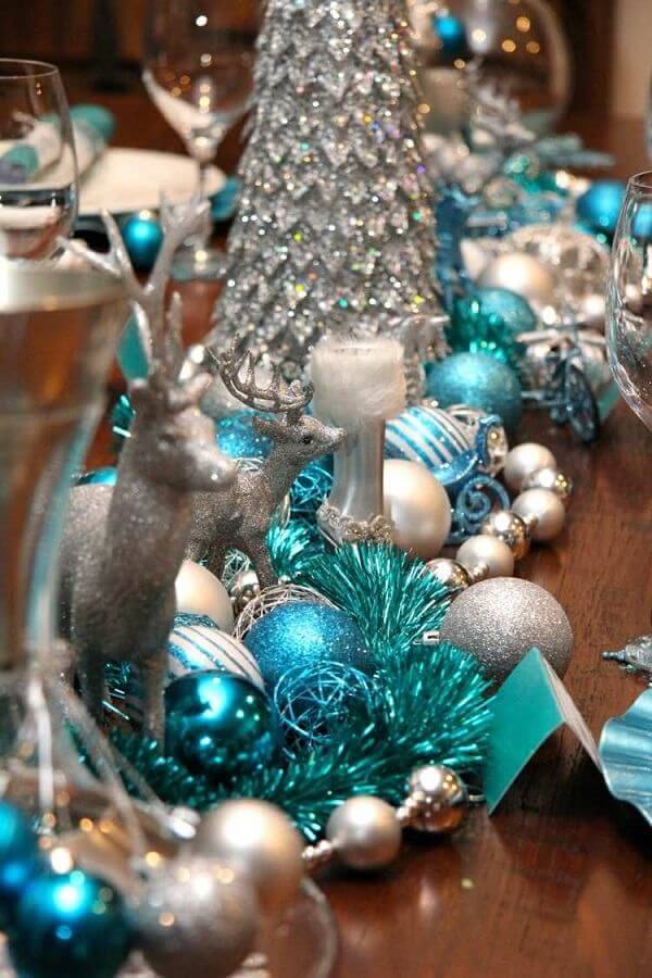 Turquoise And Silver Table Décor
