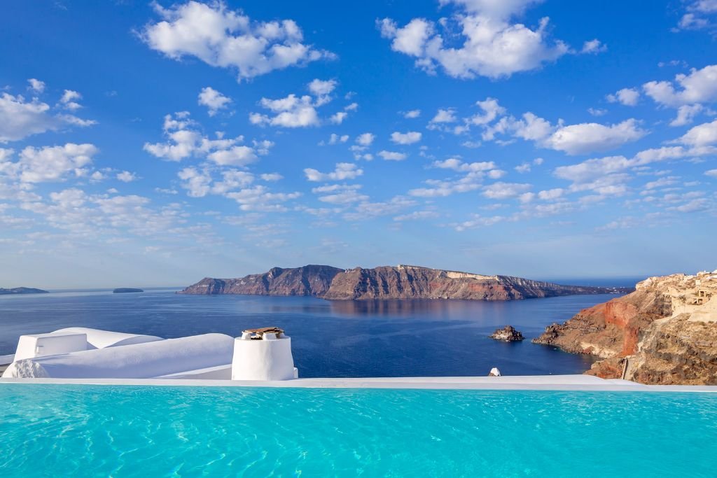 katikies hotel santorini pool