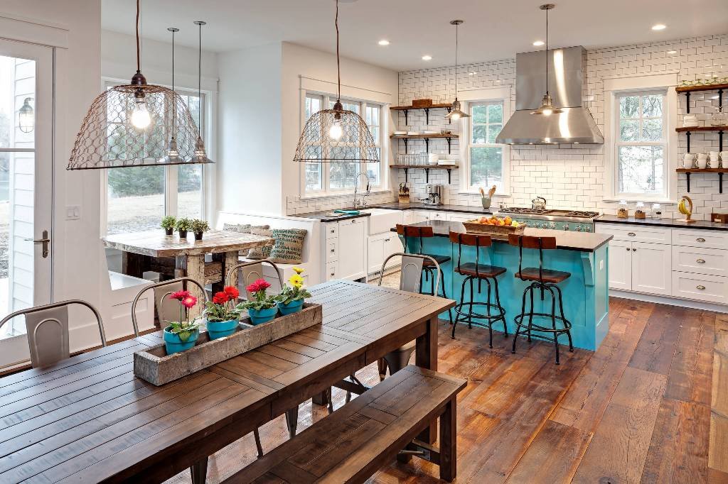 eclectic kitchen table