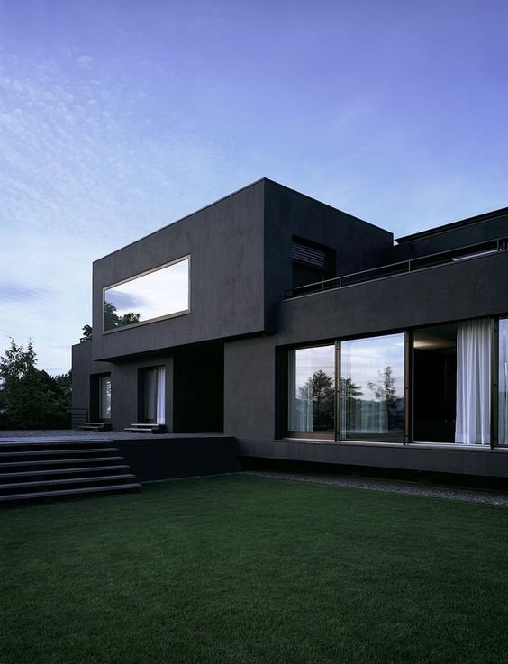 The 25+ Black House Exterior Design of Pure Darkness
