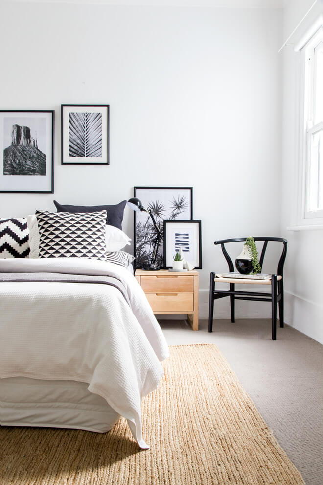 20 Classic And Elegant Black And White Bedroom Design Ideas